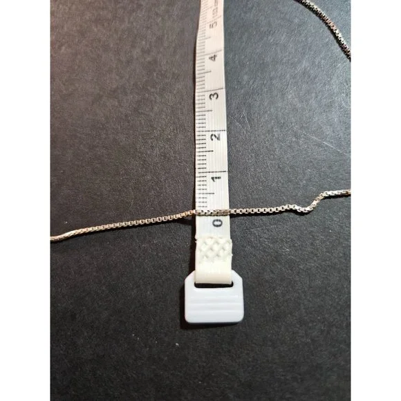 **Final Sale** Italian sterling silver box chain necklace - Picture 8 of 11